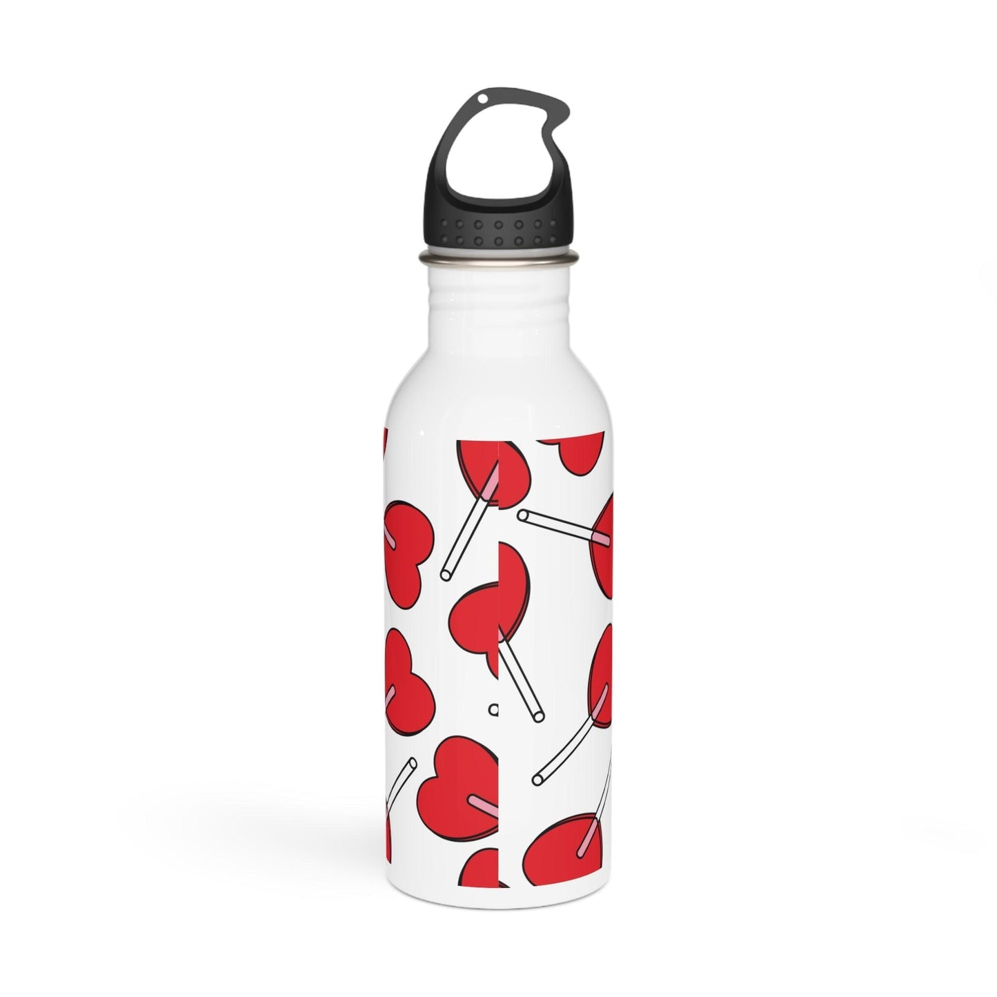 Heart Lollipops Valentine’s Day Stainless Steel Water Bottle
