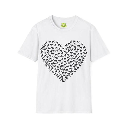Dog Heart Unisex Softstyle T-Shirt