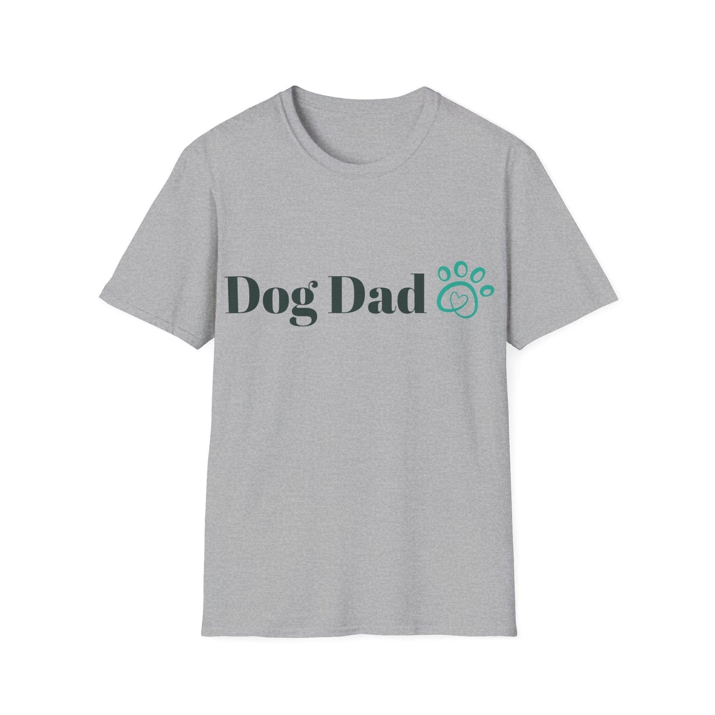 Dog Dad Paw Unisex Softstyle T-Shirt
