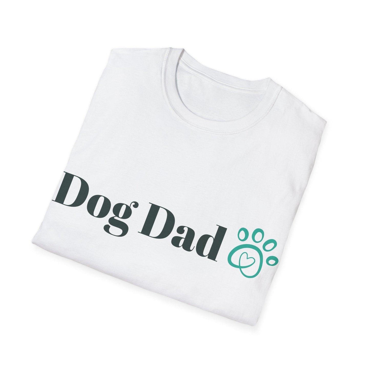 Dog Dad Paw Unisex Softstyle T-Shirt