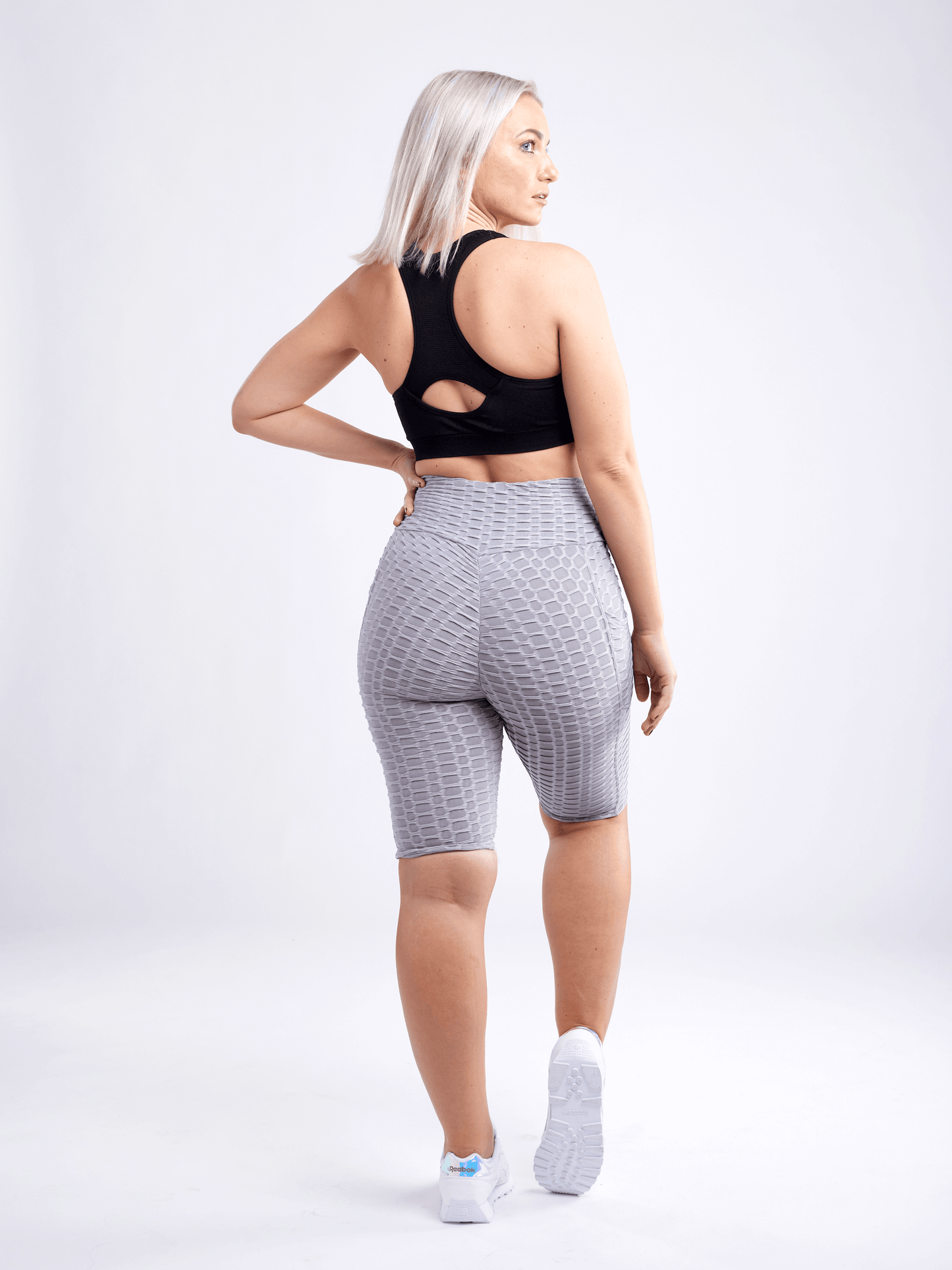 JupiterGear High-Waisted Scrunch Yoga Shorts with Hip Pockets