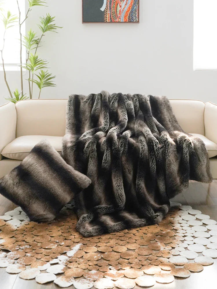 Fur Fury Deluxe Faux Fur Throw Blanket — Ultimate Softness Meets Hardcore Rock Vibes