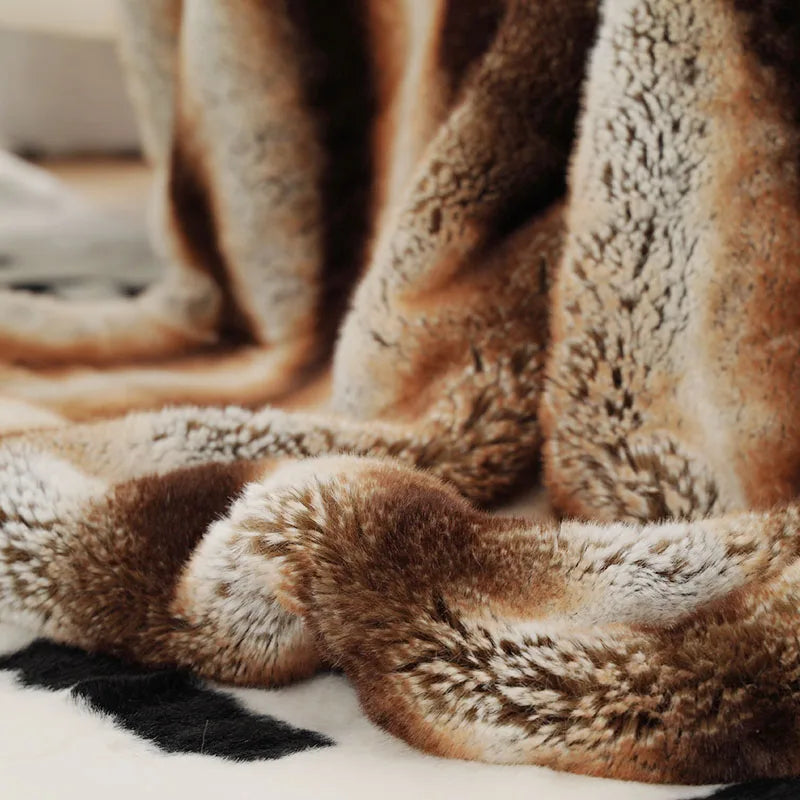 Fur Fury Deluxe Faux Fur Throw Blanket — Ultimate Softness Meets Hardcore Rock Vibes