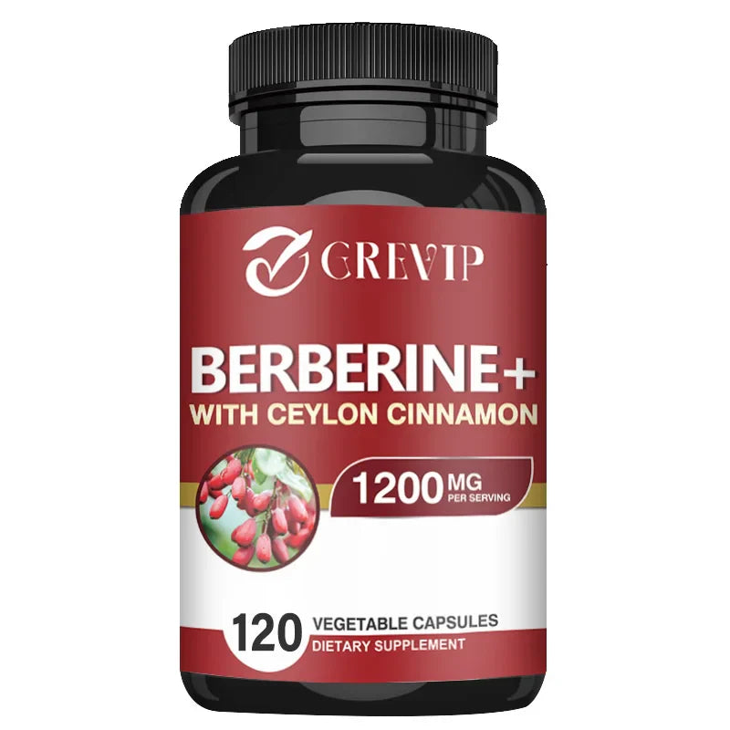 Berzerker Boost - Berberine + Ceylon Cinnamon Capsules — Metabolic Mayhem for Heart, Gut, and Rock N’ Roll Glory (120 Caps)