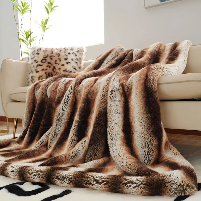 Fur Fury Deluxe Faux Fur Throw Blanket — Ultimate Softness Meets Hardcore Rock Vibes