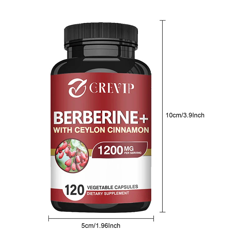 Berzerker Boost - Berberine + Ceylon Cinnamon Capsules — Metabolic Mayhem for Heart, Gut, and Rock N’ Roll Glory (120 Caps)