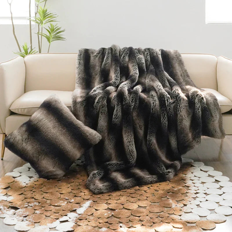 Fur Fury Deluxe Faux Fur Throw Blanket — Ultimate Softness Meets Hardcore Rock Vibes