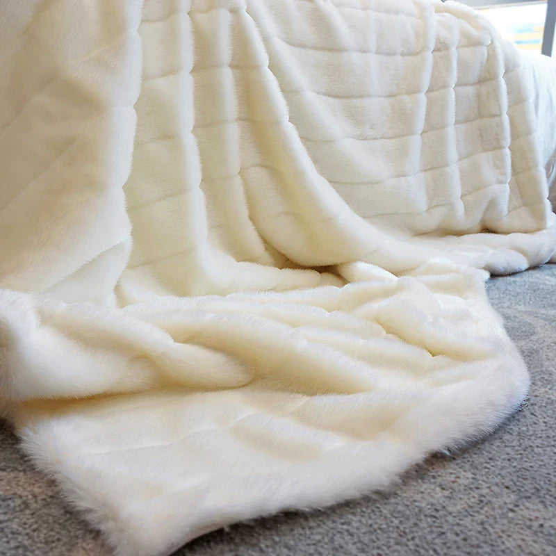 Fur Fury Deluxe Faux Fur Throw Blanket — Ultimate Softness Meets Hardcore Rock Vibes