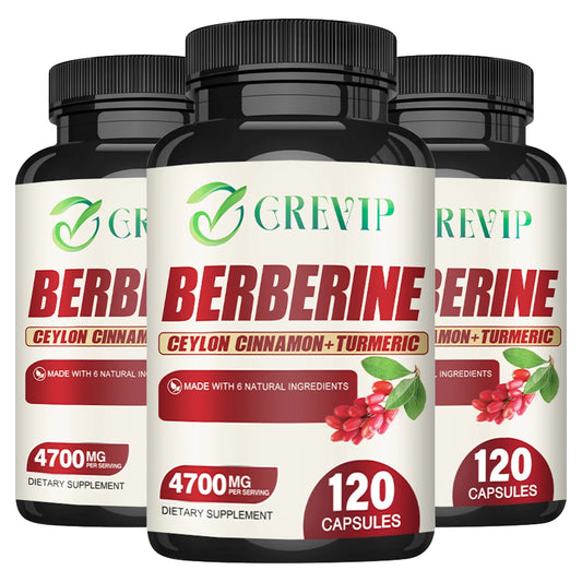 Berberine Power+ Formula — 4700mg Advanced Heart, Metabolism, and Immune Support — 120 Capsules | Turbocharged with Ceylon Cinnamon, Turmeric & Milk Thistle