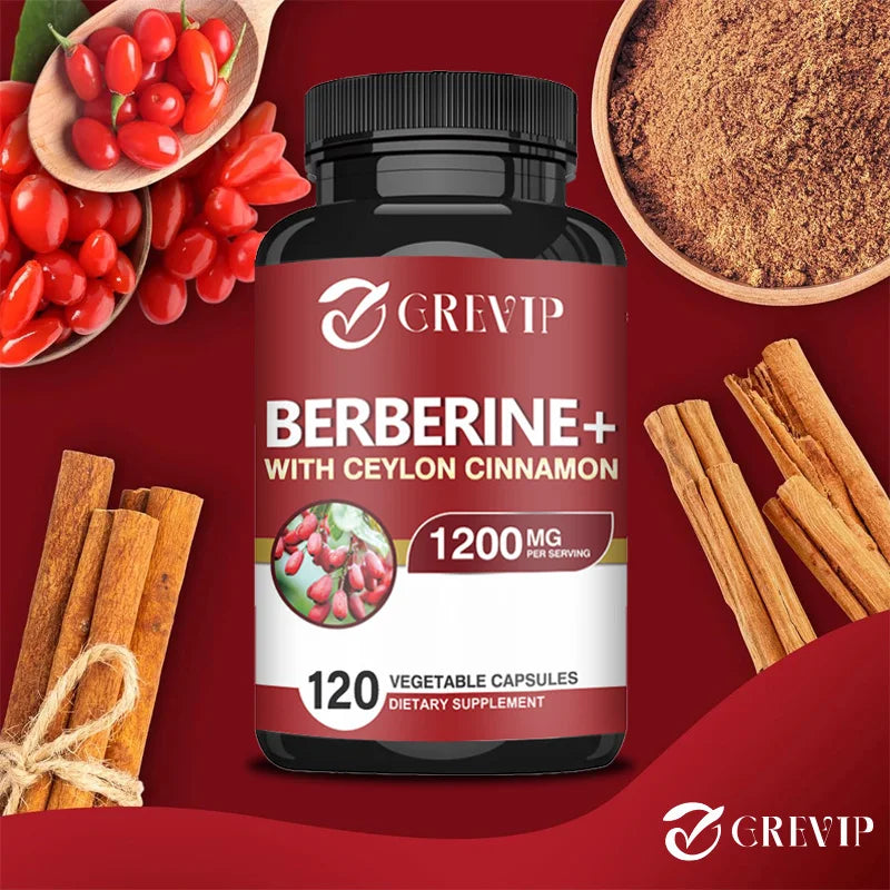 Berzerker Boost - Berberine + Ceylon Cinnamon Capsules — Metabolic Mayhem for Heart, Gut, and Rock N’ Roll Glory (120 Caps)