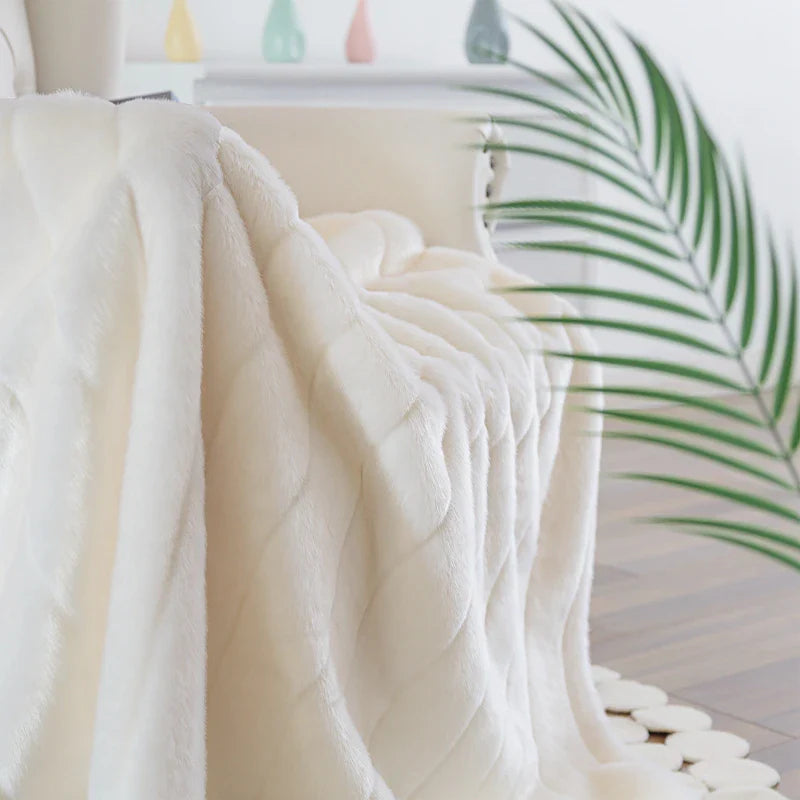 Fur Fury Deluxe Faux Fur Throw Blanket — Ultimate Softness Meets Hardcore Rock Vibes