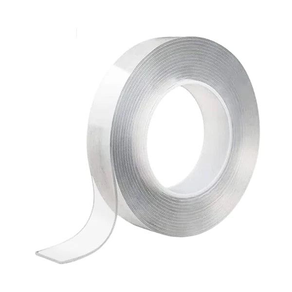 Alien Multipurpose Adhesive Transparent Double Sided Nano Tape Roll 1.18" Wide x 10 Feet Long