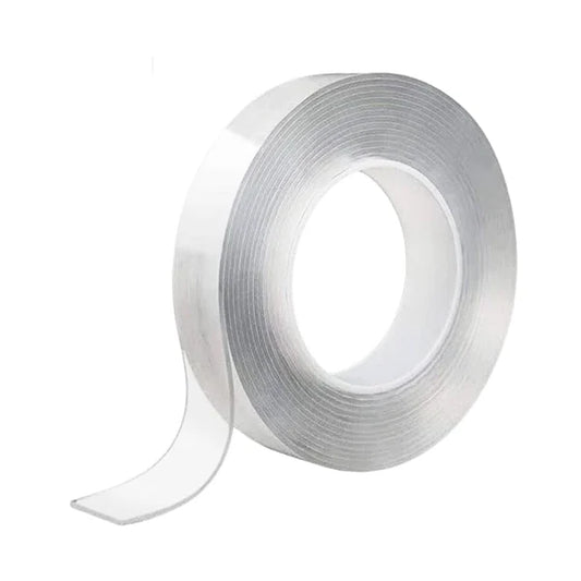 Alien Multipurpose Adhesive Transparent Double Sided Nano Tape Roll 1.18" Wide x 10 Feet Long