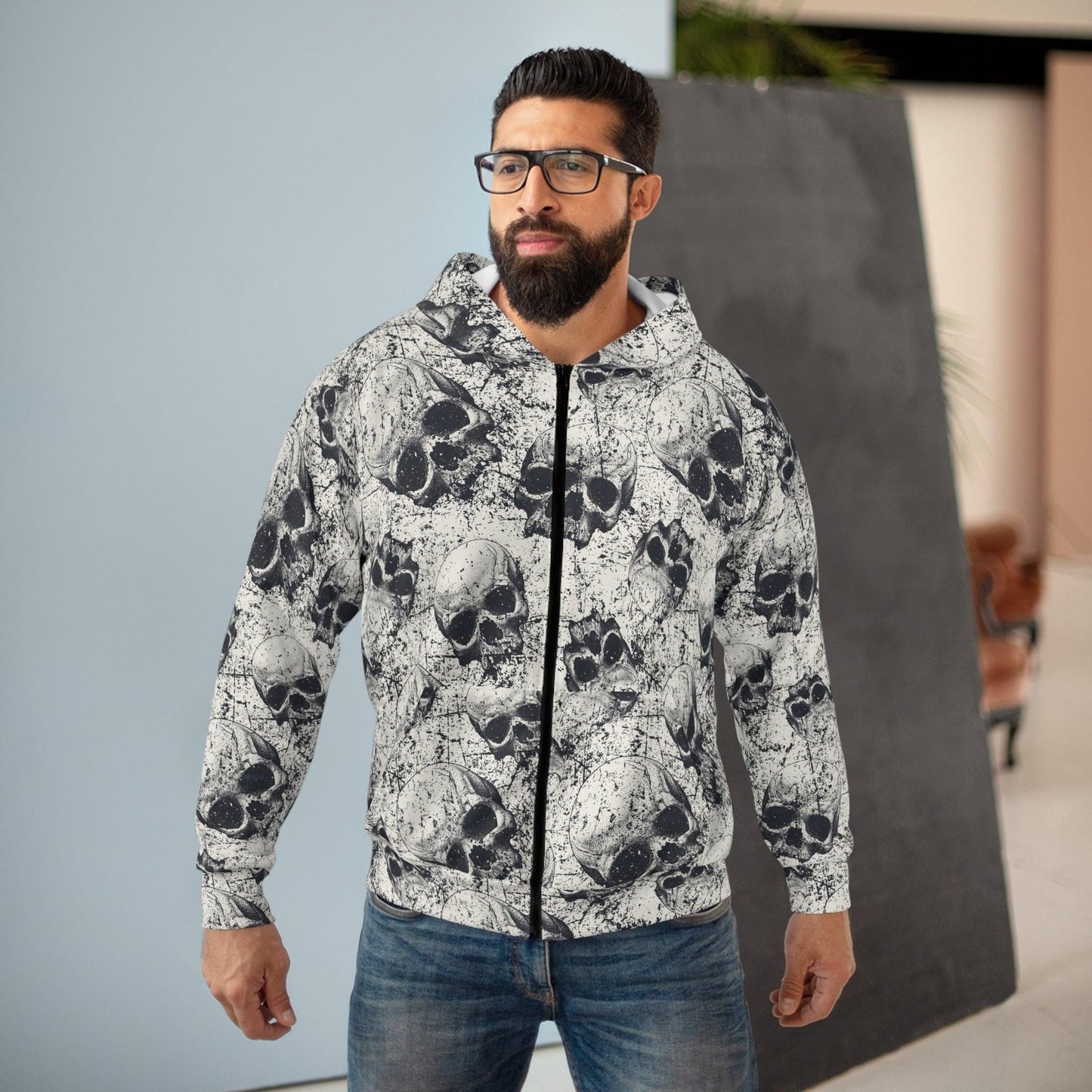 Boneyard Ripper: Zip Hoodie for the Cold-Blooded