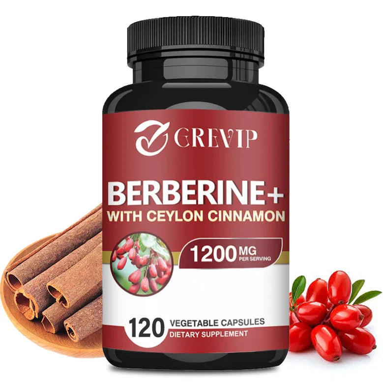 Berzerker Boost - Berberine + Ceylon Cinnamon Capsules — Metabolic Mayhem for Heart, Gut, and Rock N’ Roll Glory (120 Caps)