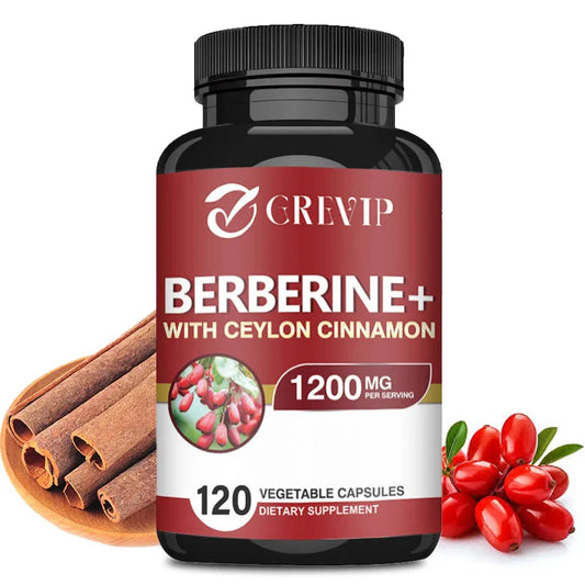 Berzerker Boost - Berberine + Ceylon Cinnamon Capsules — Metabolic Mayhem for Heart, Gut, and Rock N’ Roll Glory (120 Caps)