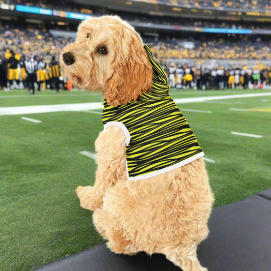 Black Yellow Camo Pet Hoodie