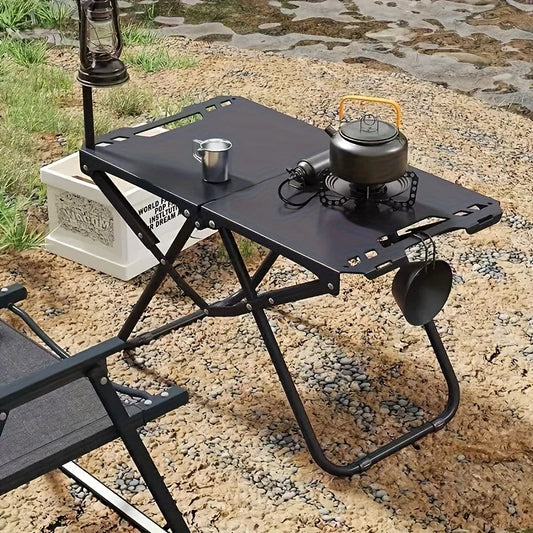 Apocalypse CampForge Folding Table – Heavy Metal Outdoor Picnic Gear for Rebels, Roadies & Nomads
