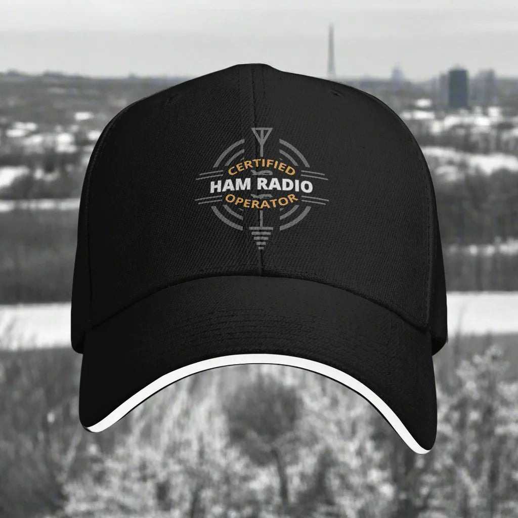 Ham Radio Operator Trucker Baseball Cap Adjustable Sun Protection Hiking Fishing Unisex Hat