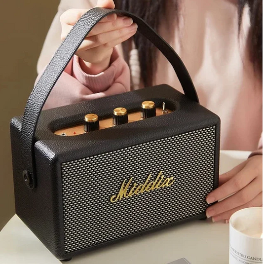 🔊 KEEGAR BloodRiff Retro Bluetooth Speaker — 200W Wooden Portable Sound Beast with Hi-Res Stereo for Rockers, Rebels & Road Dogs