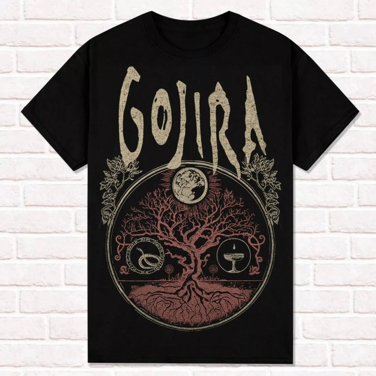 Gojira World Tree Heavy Music T-Shirt – Unisex Cotton Streetwear Tee