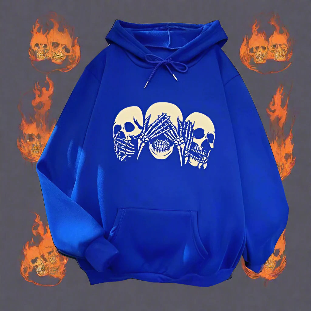 Shadow Riot Geometric Hoodie – Heavyweight Streetwear Pullover for Autumn Rebels