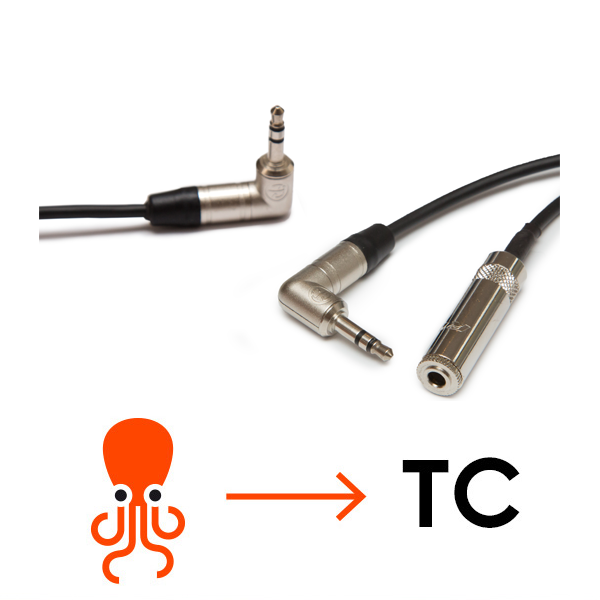 Tentacle Sync C15 Tentacle 3.5mm Mini-Jack Microphone Y-Cable 12"