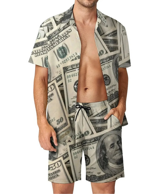 CASH OUT HAWAIIAN SET – Lizard Vigilante Summer 3D Print Flex for High Rollers, Hustlers & Beachfront Bandits