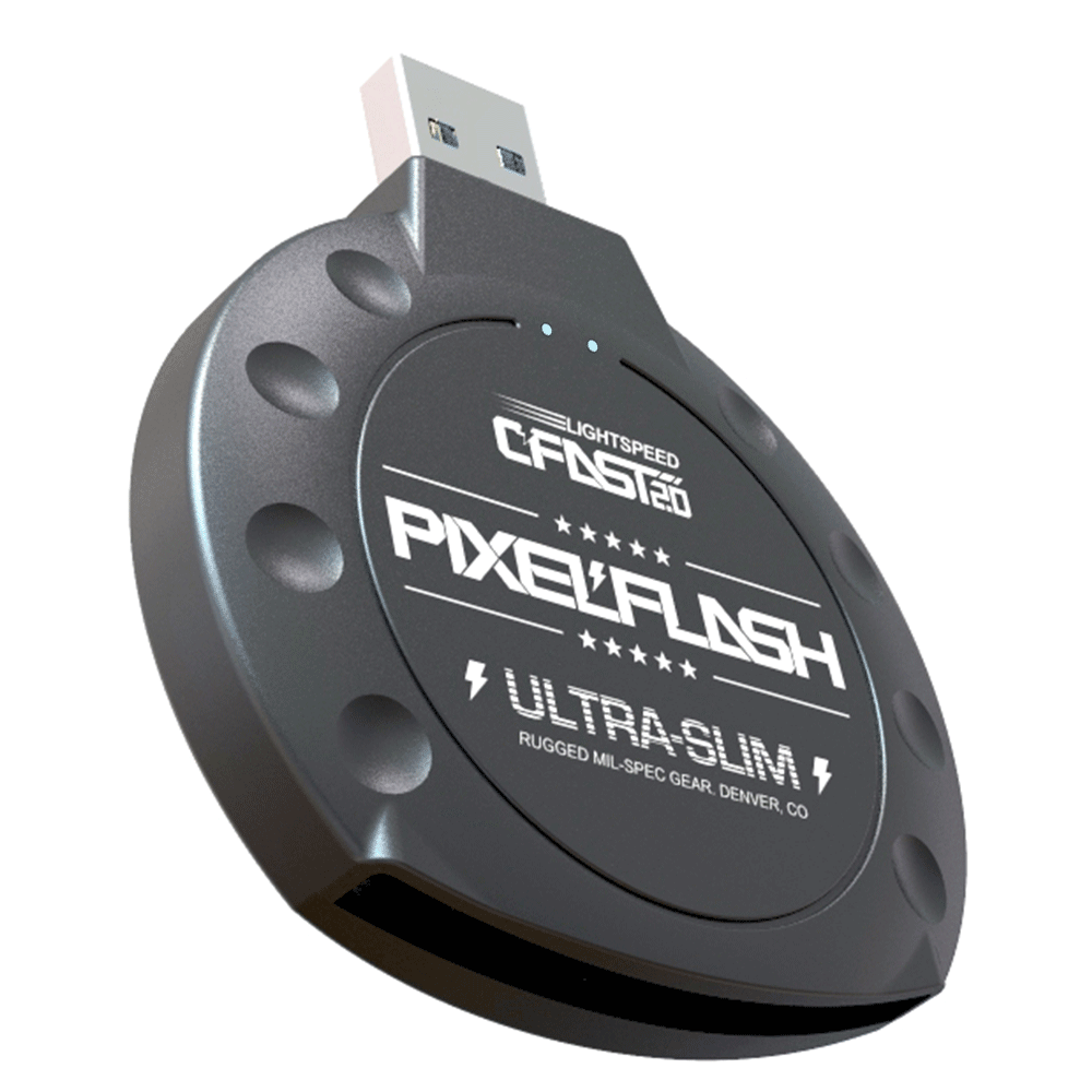 PixelFlash CFAST 2.0 Card Reader USB 3.0 SATA III 500MB/s