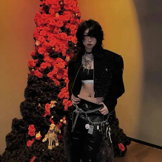 “CHAIN OF THE DAMNED” Skeleton Palm Punk Pants Chain – Stage-Grade Multi-Hook Key Hanger & Waist Wrecker