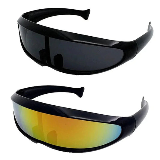 CYBERSTRIKE X1: Futuristic Cyclops Visor Sunglasses – UV400 Laser Lens Eyewear