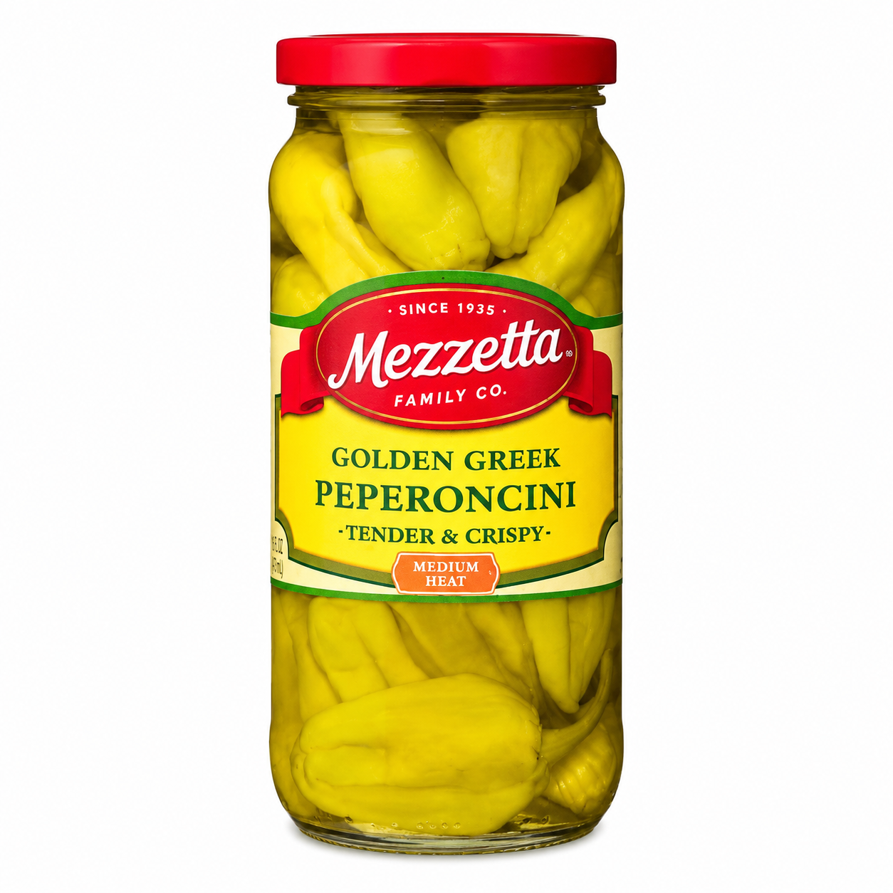MEZZETTA: Golden Greek Peperoncini, 16 oz