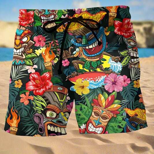 Graff Godz 3D Beach Shorts – Street Style Board Trunks for Men & Kids