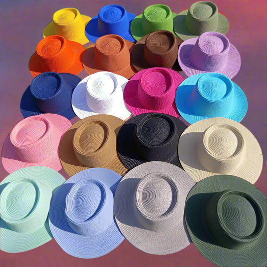 Lizard Vigilante Candy Straw Sun Hat – adjustable raffia summer hat for outlaw beach days & street-side shade