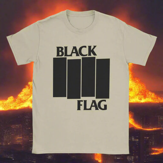 Cool Black Flag Logo T-Shirt – Men’s O-Neck Cotton Tee, Short Sleeve Classic Top, Plus Sizes S-6XL