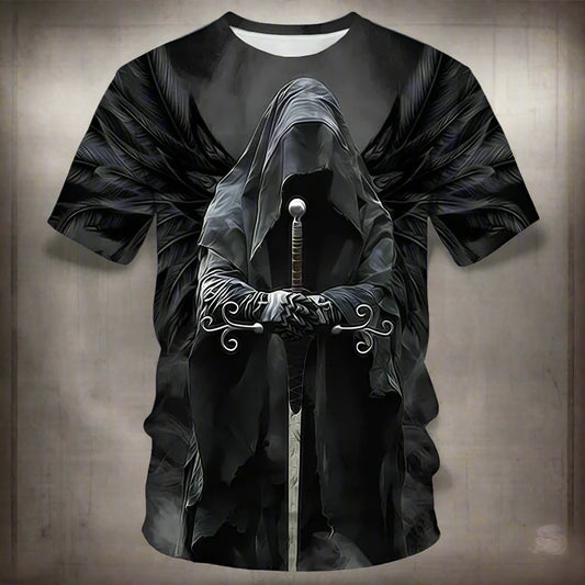 Dead Threads Vol. 1 – Skull 3D Oversized T-Shirt for Metalheads & Street Kings