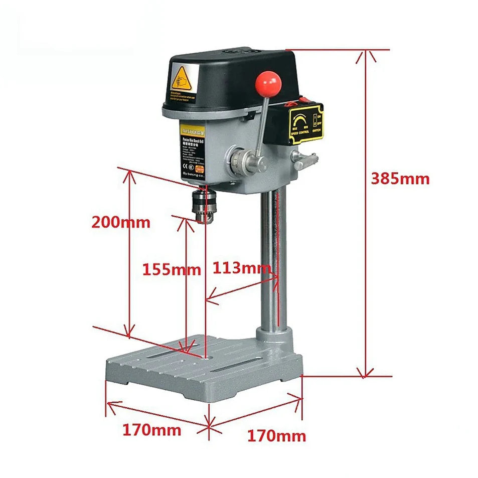 Iron Saint 340W Bench Drill — High-Speed Mini Drilling Machine For Pros Who Don’t Miss