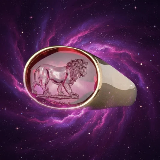 THOOBO! Lionheart Glow Ring — 18K Shine, Fierce Mood, Everyday Royalty (R0101)