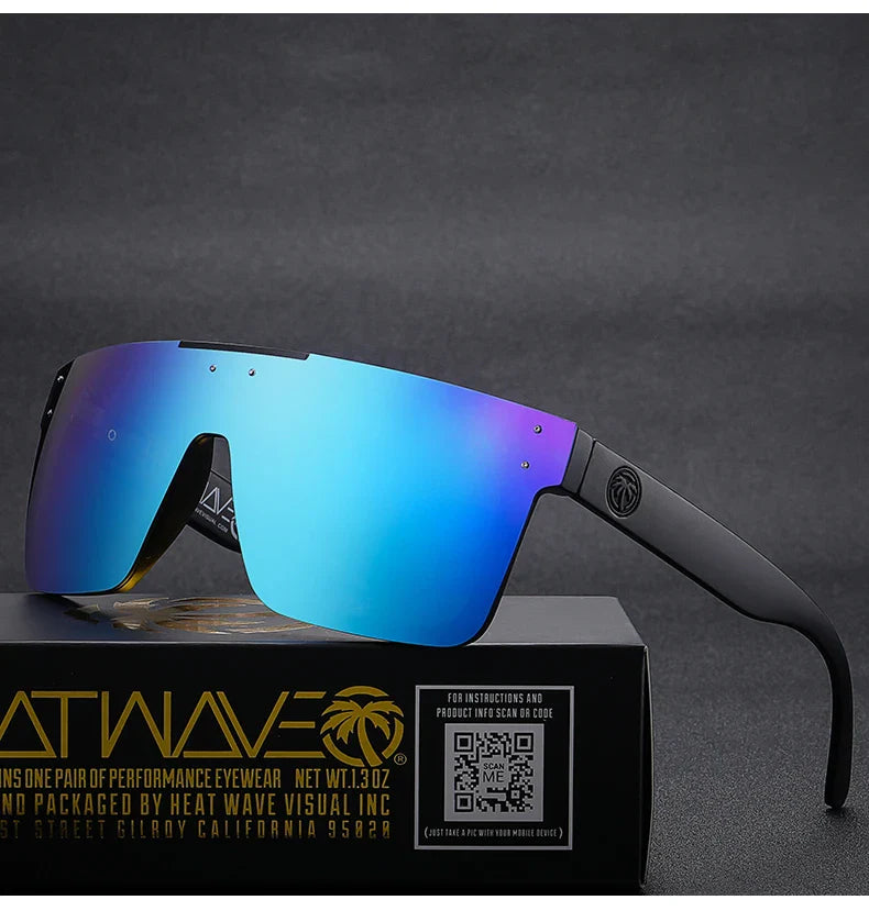 HEAT WAVE: OVERDRIVE Polarized Lens Cyclone-Glam UV400 Sunglasses – Lizard Vigilante Limited Run Edition