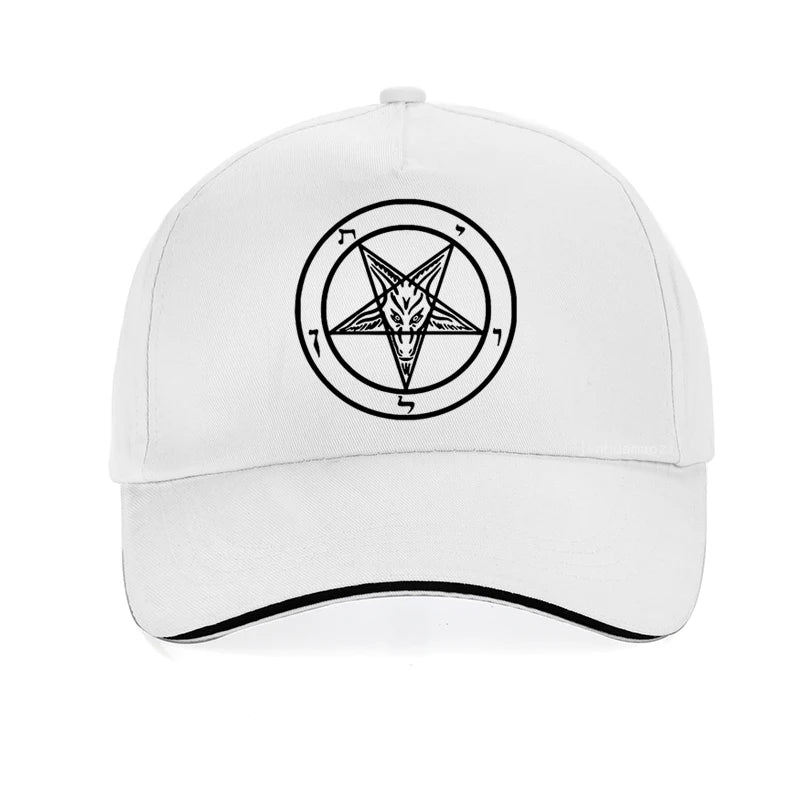 Pentagram Gothic Occult Satan Baseball Cap – Unisex Dad Hat Summer Leisure Trucker Cap Snapback Gorras