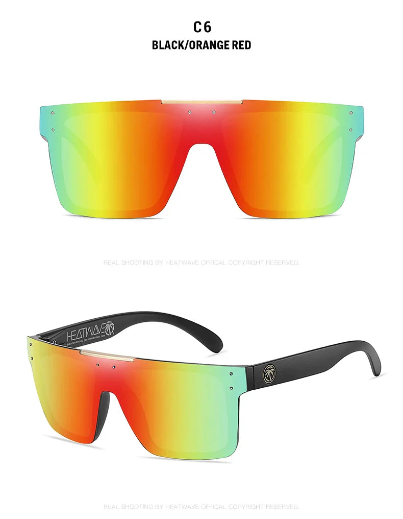 HEAT WAVE: OVERDRIVE Polarized Lens Cyclone-Glam UV400 Sunglasses – Lizard Vigilante Limited Run Edition