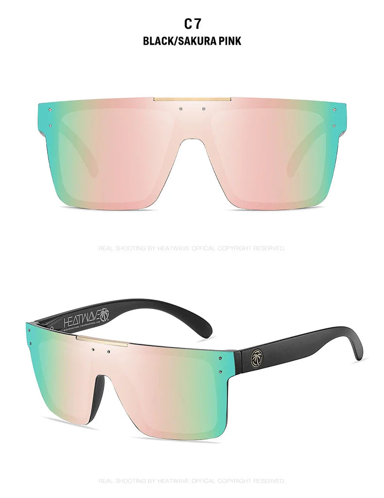 HEAT WAVE: OVERDRIVE Polarized Lens Cyclone-Glam UV400 Sunglasses – Lizard Vigilante Limited Run Edition