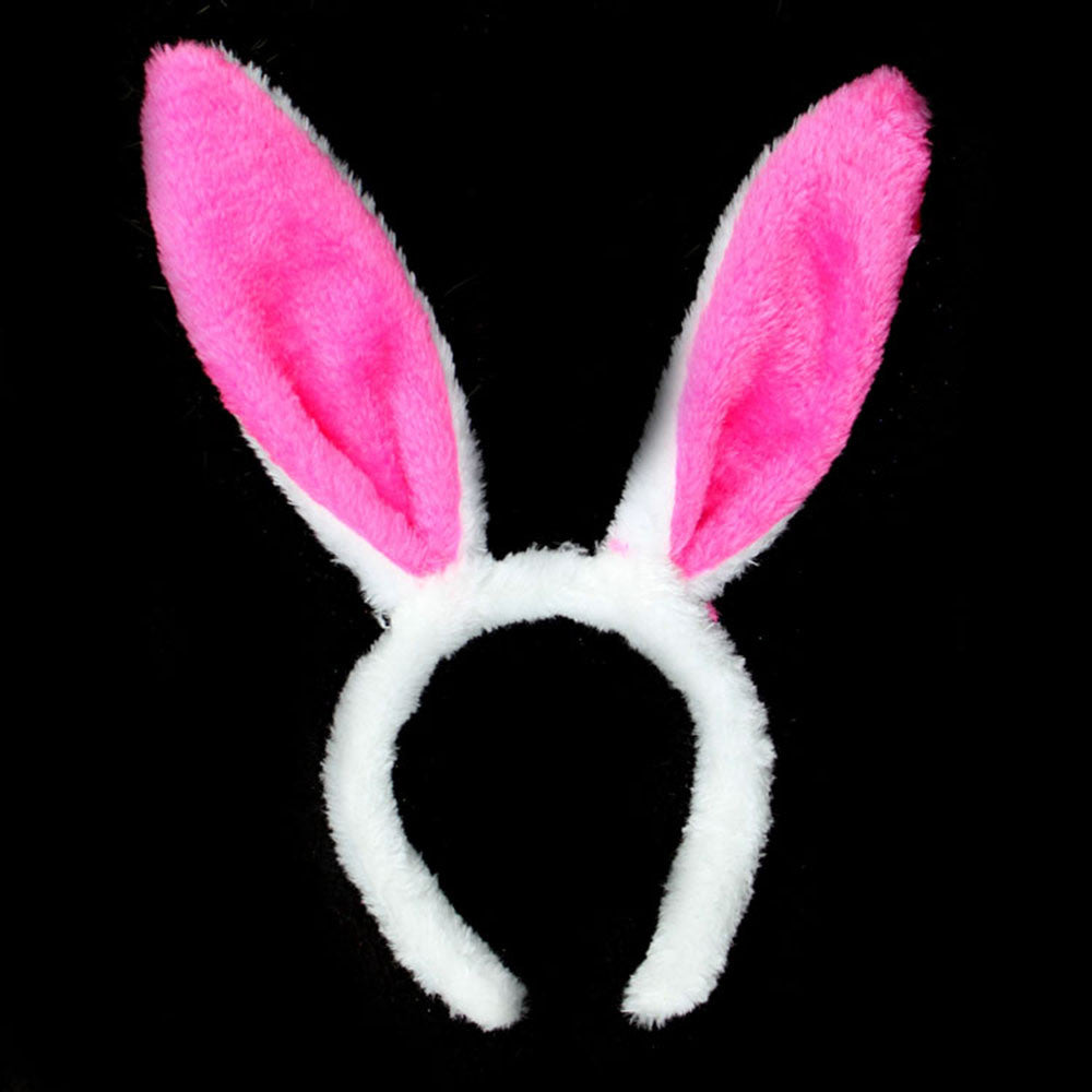 FluffPop Bunny Band – Soft Plush Rabbit Ear Headband for Women & Girls (Cosplay, Parties, Easter Fun!)