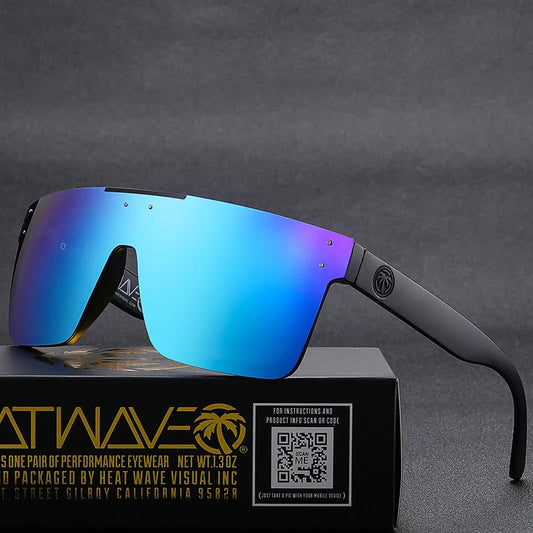 HEAT WAVE: OVERDRIVE Polarized Lens Cyclone-Glam UV400 Sunglasses – Lizard Vigilante Limited Run Edition