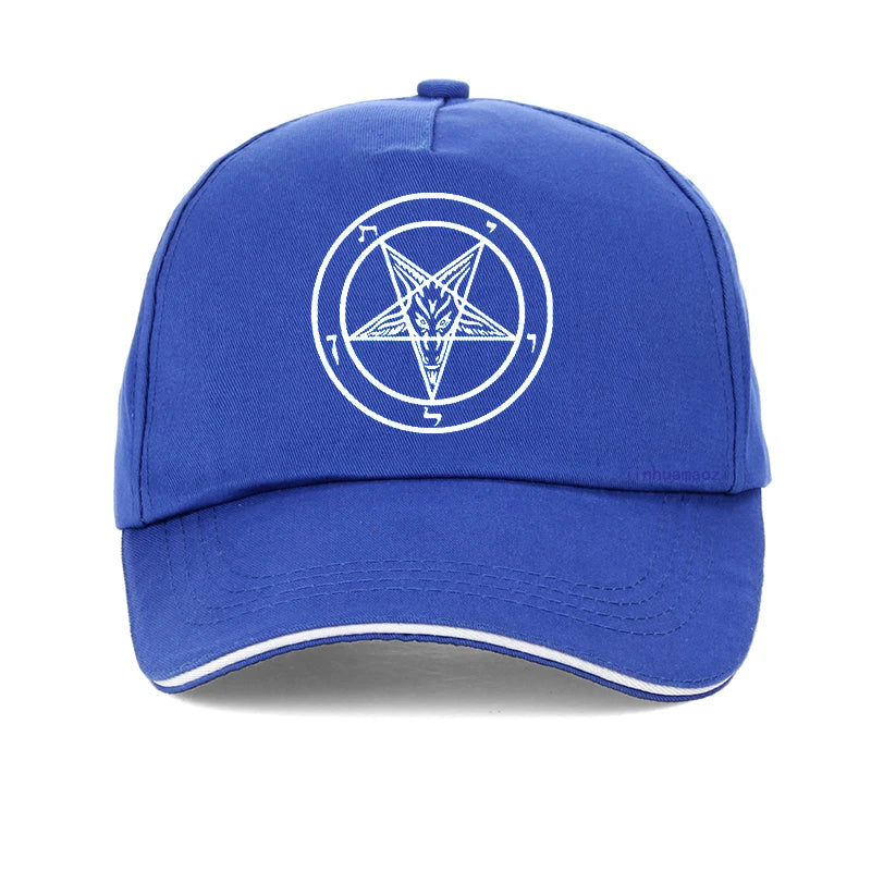 Pentagram Gothic Occult Satan Baseball Cap – Unisex Dad Hat Summer Leisure Trucker Cap Snapback Gorras