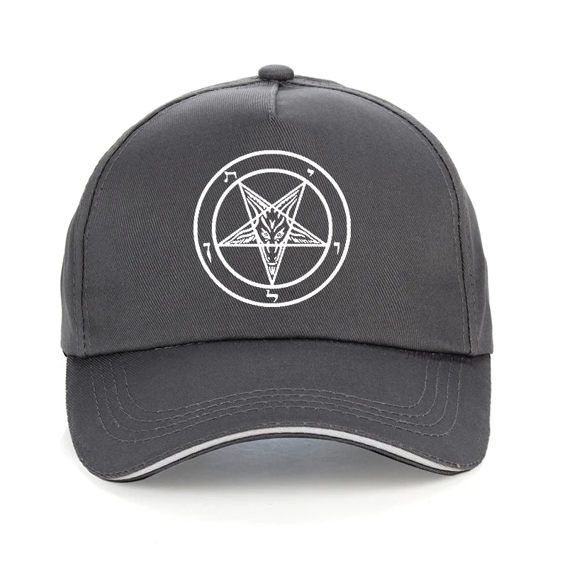 Pentagram Gothic Occult Satan Baseball Cap – Unisex Dad Hat Summer Leisure Trucker Cap Snapback Gorras