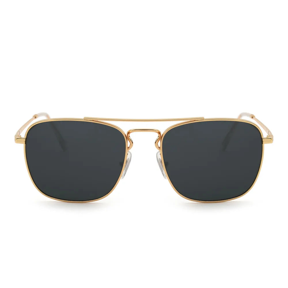 JM EdgeForce Square Sunglasses for Men & Women – Metal Frame UV400 Protection, Rock & Roll Ready