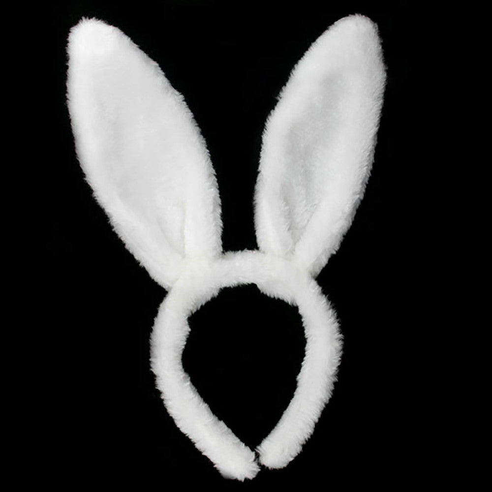 FluffPop Bunny Band – Soft Plush Rabbit Ear Headband for Women & Girls (Cosplay, Parties, Easter Fun!)