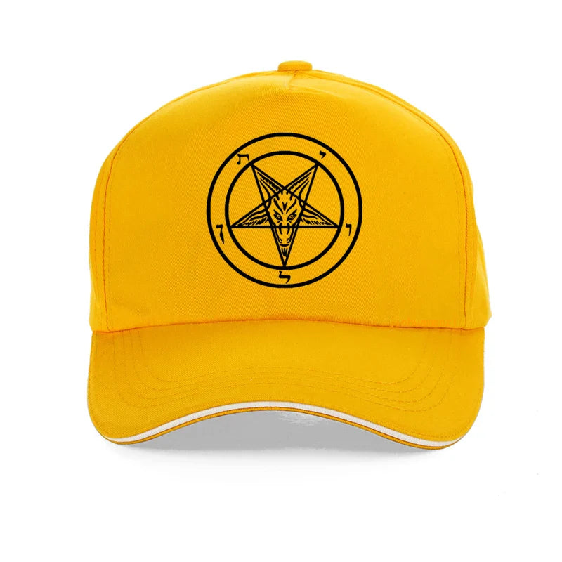 Pentagram Gothic Occult Satan Baseball Cap – Unisex Dad Hat Summer Leisure Trucker Cap Snapback Gorras