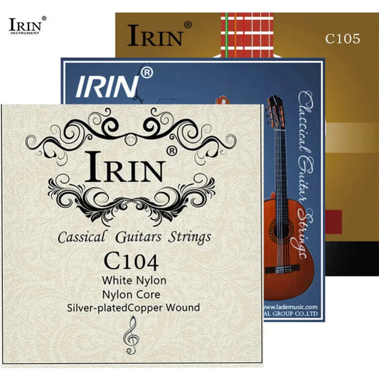 HELLCHORDS IRIN Nylon Fiber Guitar Strings – 6pc Clear-Tone Shred-Grade Set for Classical Carnage (C100–C106)